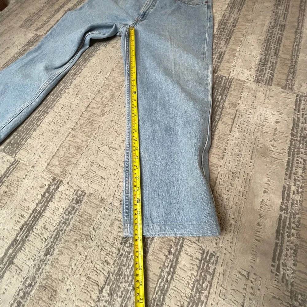 Levis 550 Relaxed Fit Light‎ Wash Blue Denim Jeans Mens 35x27 Vintage 90s